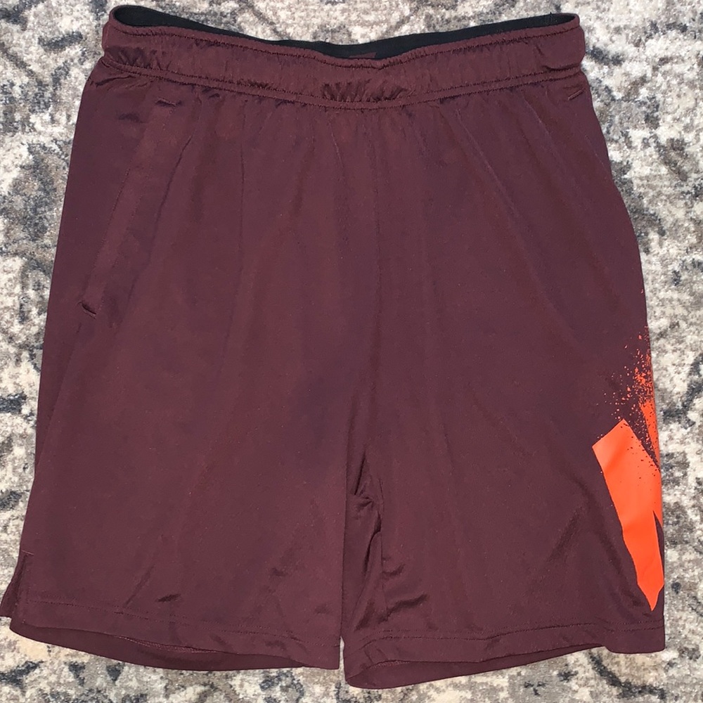 Maroon Nike Dri-Fit Shorts (Large)
